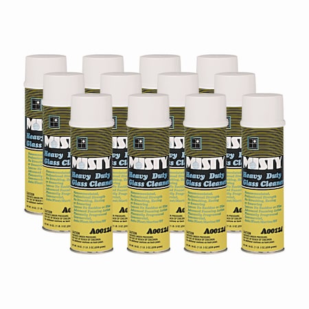 Misty Liquid Glass Cleaner, Citrus, Aerosol Can, 12 PK 1001482
